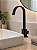Torneira Black Banheiro Lavabo Mesa Quadrada Retangular Preto Luxo 1/4 de Volta Bancada - Imagem 2