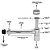 Sifão Universal Com Adaptador De Até 2 Polegadas Cromado - Imagem 5