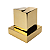 Acabamento Quadrado Metal Registro Pressão Gaveta Adaptador Docol x Deca Dourado Luxo - Imagem 4