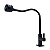 Torneira Cozinha Preta Luxo Mesa Gourmet Com Chuveirinho Black 2 Jatos ABS - Imagem 3
