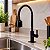 Torneira Cozinha Preta Luxo Mesa Gourmet Com Chuveirinho Black 2 Jatos ABS - Imagem 10