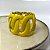 Bracelete Maxi Elo Esmaltado - Amarelo - Imagem 1