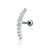 Piercing Cluster cravejado Prata 925 - Imagem 1
