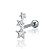 Piercing estrelas Prata 925 - Imagem 1