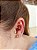 Piercing trágus flor miolo zircônia Prata 925 - Imagem 2