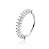 Piercing conch cravejado torção 11 mm Prata 925 - Imagem 1