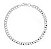 Pulseira Groumet masculina 7 mm x 21 cm Prata 925 - Imagem 1