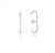 Brinco ear hook torcidinho Prata 925 - Imagem 1