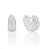 Argolinha dupla cravejada 6 mm Prata 925 - Imagem 1