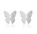 Brinco borboleta origami Prata 925 - Imagem 1