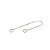 Corrente Ear Line Veneziana 4 cm Prata 925 - Imagem 1