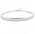 Meio bracelete corações vazados Prata 925 - Imagem 1