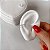 Piercing fake aro duplo liso e bolinhas Prata 925 - Imagem 3