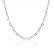 Corrente choker elos corações 45 cm Prata 925 - Imagem 1
