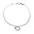 Pulseira pingente coração cheio Prata 925 - Imagem 1