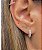 Argolinha cravejada simples 10 mm Prata 925 - Imagem 2