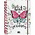 CADERNO TRENDY BORBOLETA COLEGIAL - Imagem 1