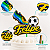 Topo de Bolo Personalizado Futebol Brasil Seleção - Imagem 3