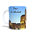 Caneca Curitiba PR Sesc Paço da Liberdade Souvenir Cerâmica 325ml - Imagem 1