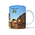 Caneca Curitiba PR Sesc Paço da Liberdade Souvenir Cerâmica 325ml - Imagem 3