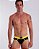 CUECA SLIP PERATA COM AMARELO - Imagem 1