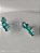Brinco Ear Cuff Cristal Verde Esmeralda - Imagem 3
