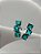 Brinco Ear Cuff Cristal Verde Esmeralda - Imagem 1
