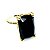 Anel Retangular Cristal Negro - Imagem 3