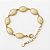 Pulseira Oval Nude Dourada Elegante - Imagem 1
