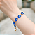 Pulseira Dourada com Cristais Azul Zircônia - Imagem 4