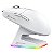 Mouse Gamer Sem Fio Attack Shark X6, 26000 DPI, PAW3395, Tri-Modo com Dock Magnético, RGB, Branco - Imagem 1