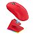 Mouse Gamer Sem Fio Attack Shark X6, 26000 DPI, PAW3395, Tri-Modo com Dock Magnético, RGB, Vermelho - Imagem 1