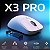 Mouse Gamer Attack Shark X3 Pro 4K/8K Wireless Tri-mode PAW3395 26.000 DPI, Branco - Imagem 2