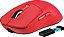 Mouse Gamer Attack Shark X3 Pro 4K/8K Wireless Tri-mode PAW3395 26.000 DPI, Vermelho - Imagem 1