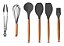 Jogo de utensílios em silicone 7 Peças Cinza: elegância e eficiência na sua cozinha - Imagem 3