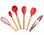Jogo de utensílios em silicone 7 Peças Vermelho: elegância e eficiência na sua cozinha - Imagem 3