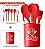 Jogo de utensílios em silicone 7 Peças Vermelho: elegância e eficiência na sua cozinha - Imagem 2