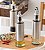 Galheteiro Porta Azeite Dispenser Vinagre De Vidro E Inox - Imagem 7