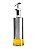 Galheteiro Porta Azeite Dispenser Vinagre De Vidro E Inox - Imagem 1