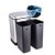 LIXEIRA INOX 2 DIVISORIAS DE 12L CADA SHINE - Imagem 2