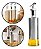 Galheteiro Porta Azeite Dispenser Vinagre De Vidro E Inox 2 Unids - Imagem 3