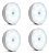 Kit 4 Luminárias Lâmpada Led Recarregável Sensor De Presença - Imagem 1