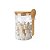 Pote Hermético Vidro Redondo Borossilicato 600ml Tampa Colher Bambu - Imagem 7