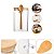 Kit 3 Potes Hermético De Vidro 600ml Tampa E Colher De Bambu - Imagem 6