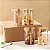 Kit 6 Potes Hermético De Vidro 600ml Tampa E Colher De Bambu - Imagem 6