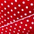 Crepe Estampado Poá 1cm - Vermelho - 1,50m de Largura - Imagem 3