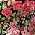 Tecido Chita Poliéster - Ramagem Floral Rosa Fundo Preto - 1,50m de Largura - Imagem 3