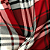 Malha Xadrez - Vermelho, Preto e Branco 4 - 1,50m de Largura - Imagem 3