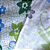 Tecido Percal 100% ALG 180 Fios - 2,50m de Largura - Borboleta Verde - Imagem 3