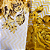 Tecido Percal 100% ALG 180 Fios - 2,50m de Largura - Chevron Floral Amarelo - Imagem 3